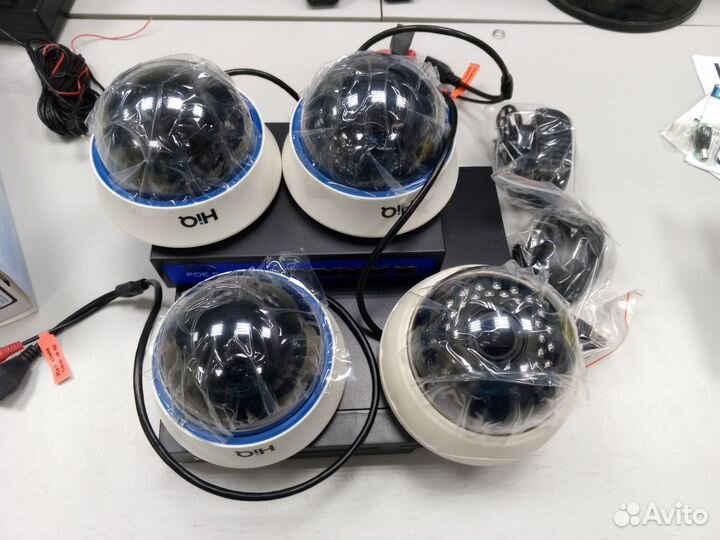 Комплект видеонаблюдения для магазина (4 камеры)