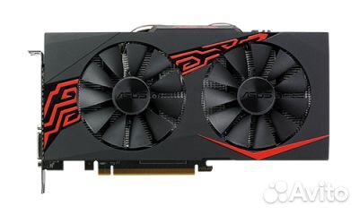 Asus EX-RX580 2048 SP-8G, 8 Гб, 256Bit, DDR5, DVI