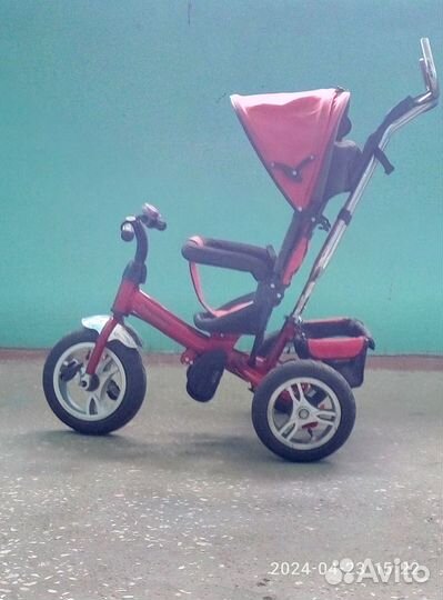 Детский велосипед коляска с ручкой