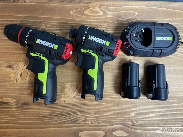 Набор шуруповёрт + винтовёрт Worx 12 В