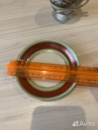 Антикварная кофейная пара 19 век Австрия