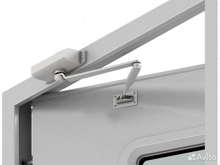 Дверь металлическая двухстворчатая противопожарная