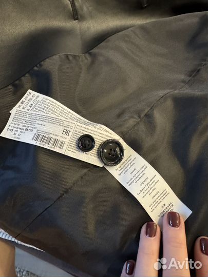 Пиджак эко кожа Mango