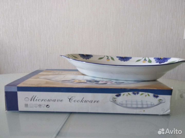 Блюдо керамическое и стеклянное