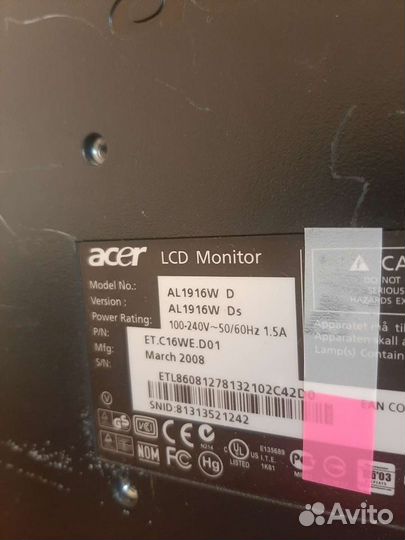 Монитор Acer 19