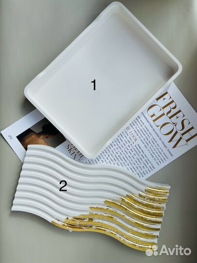 Поднос из гипса