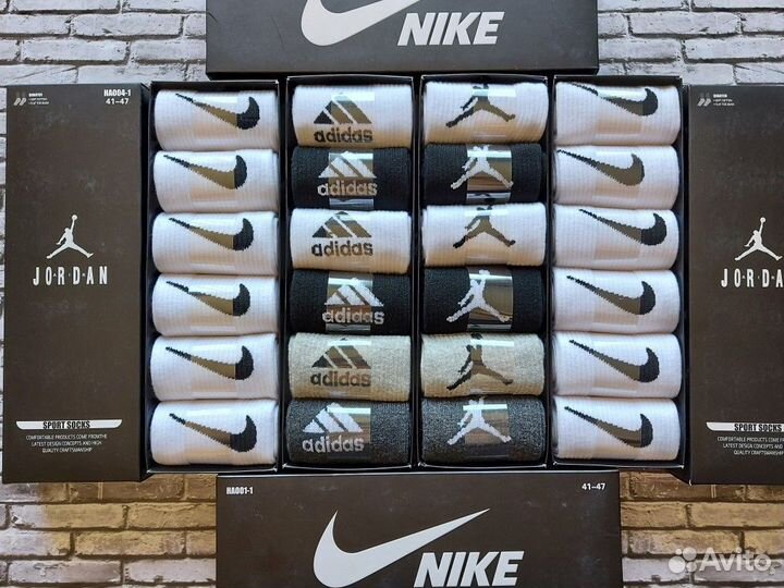 Носки Nike Jordan Adidas Lacoste