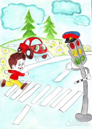 Рисунок на тему пдд