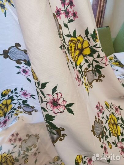 Ткань портьерная Ткань на шторы лен СССР