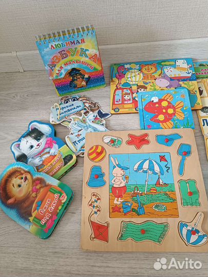 Азбука цифры магнитный алфавит, книги детские игры