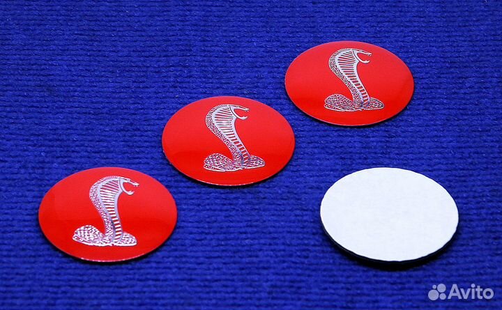 Комплект 3D наклеек колпачка Ford Mustang Shelby