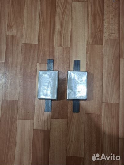 Цнковый анод(2 шт по 2,2 кг)для катера,понтона