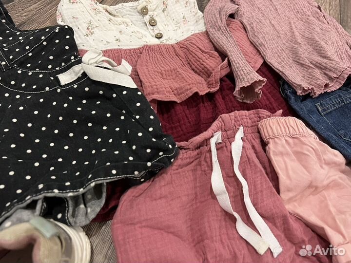 Вещи пакетом на девочку 80 86