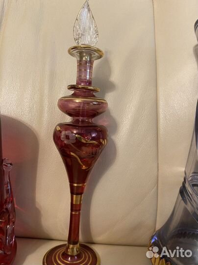 Вазы цветной хрусталь Чехия