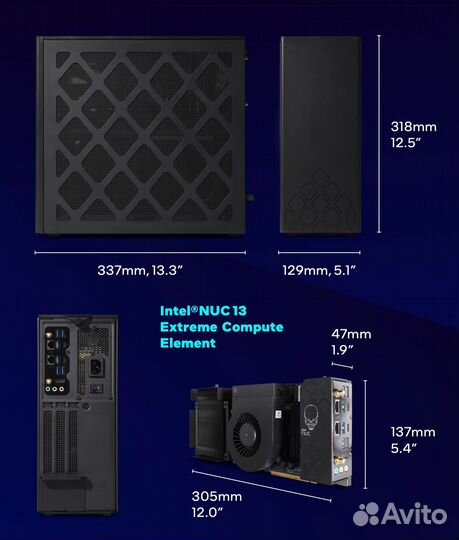 Мини-пк Intel NUC 13 Extreme NUC13RNGi9