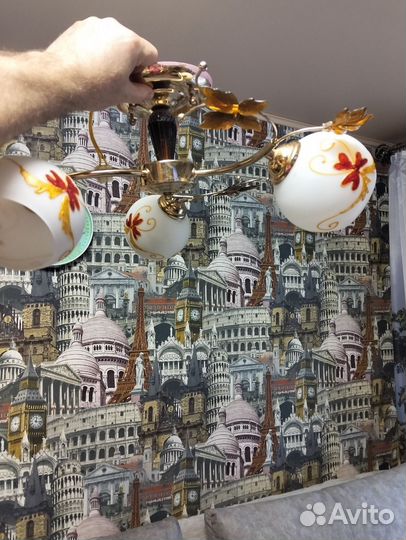 Комплект люстра и бра бу