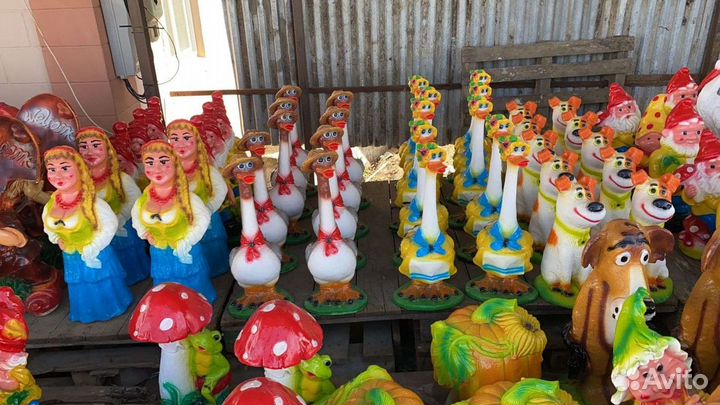 Садовые фигуры из гипса