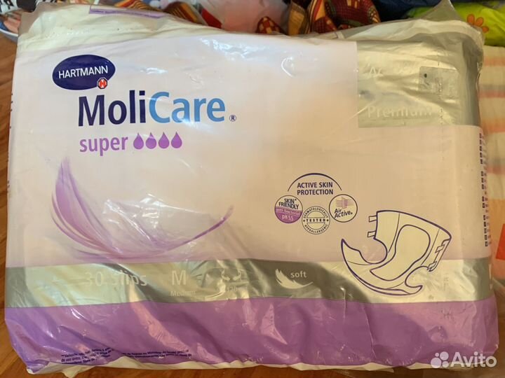 Подгузники для взрослых seni и MoliCare super