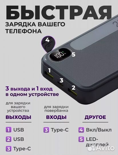Повербанк 40000
