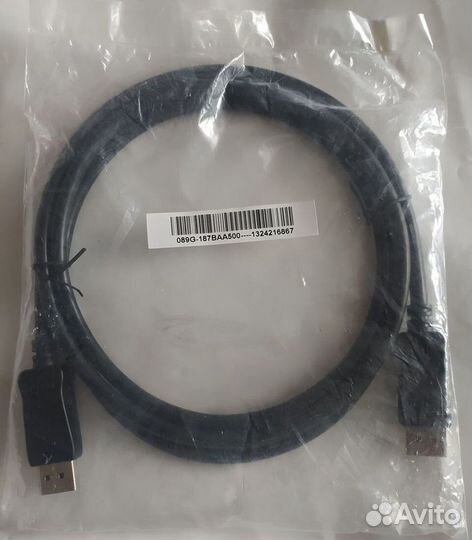 Кабель DisplayPort - DisplayPort, 1.8метра