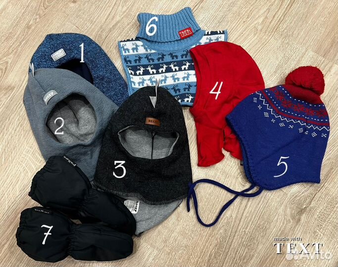 Шапка шлем, краги, манишка