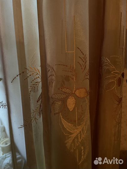 Тюль органза (из 2-х частей)