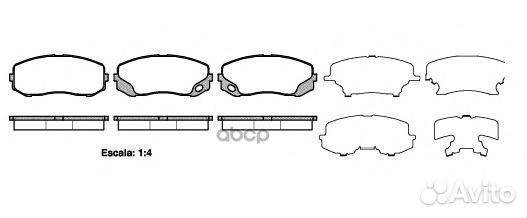 1405 00 MK528945 колодки дисковые п. Mitsubis