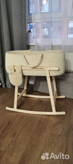 Плетеная люлька колыбель для новорождённых