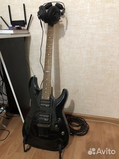 Электрогитара Schecter + Звуковая карта
