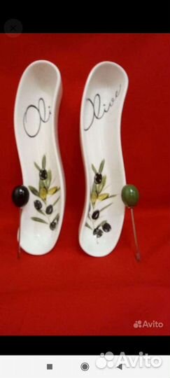 Блюда под оливки, черри с вилочками, Менажница