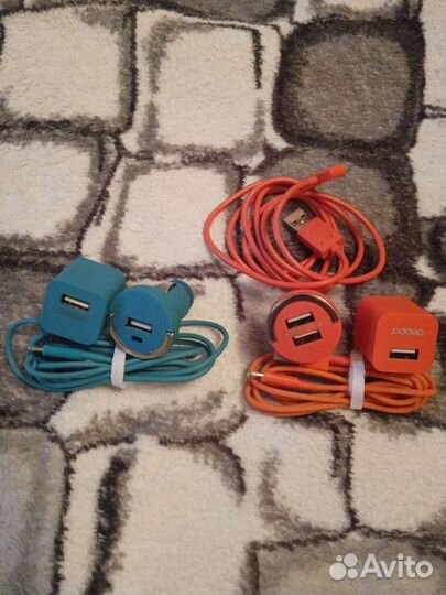 Aux и переходник на 3,5 мм + разъёмы от iPhone