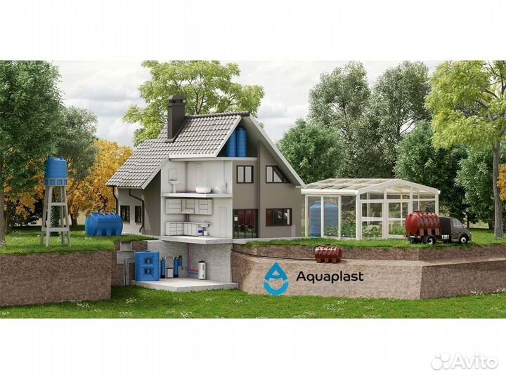 Бочка пластиковая для воды