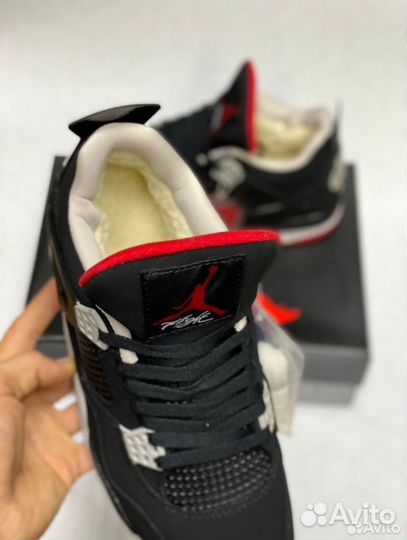 Nike air jordan 4 retro зимние на меху