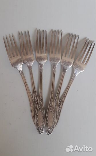 Мельхиоровые вилки СССР