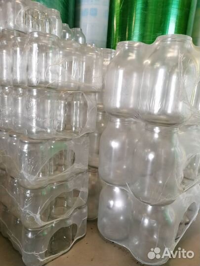 Банка стеклянная, бутыль