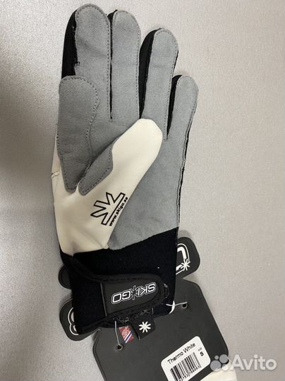 Перчатки лыжные SKI-GO thermo white