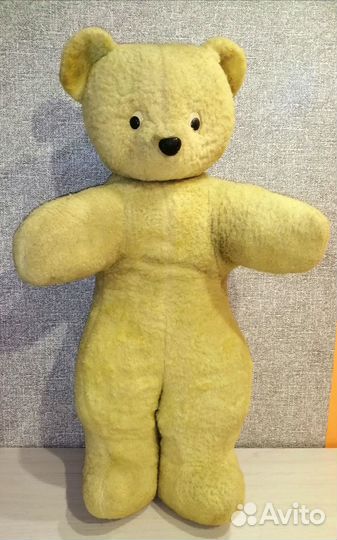 Детская игрушки медведь мишка солома отличный СССР