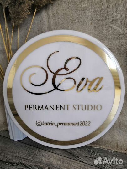 Вывеска из эпоксидной смолы