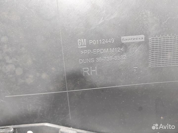 Обшивка задняя правая Opel Corsa (D) P0112449