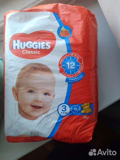 Подгузники памперс и хаггис