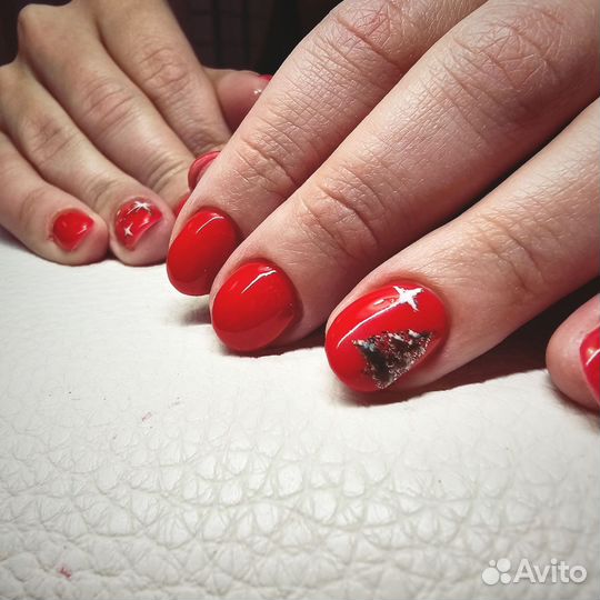 Маникюр, гель лак, наращивание, педикюр