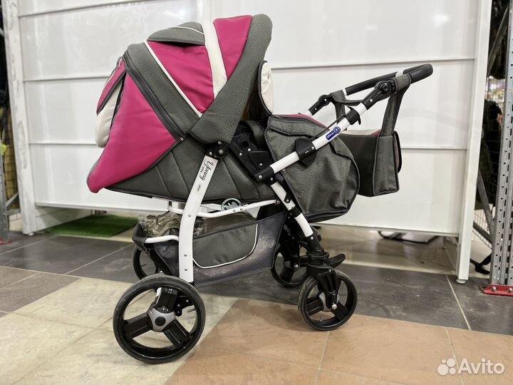 Коляска bebetto Super Kid розовая