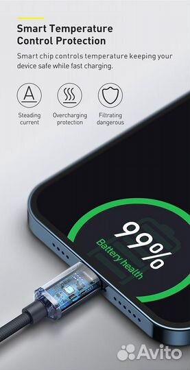 Кабель baseus: 20w. Apple USB typeC lightning