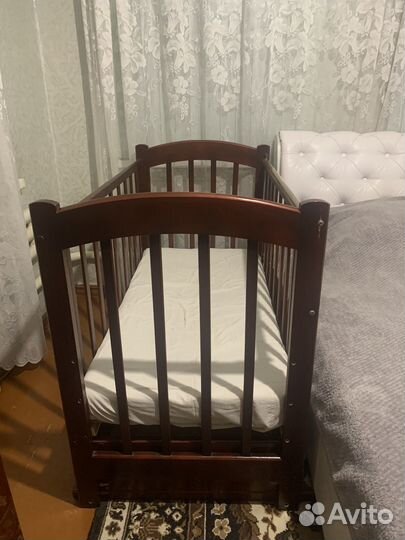 Детская кровать манеж с матрасом