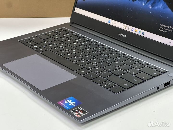 Новый ноутбук honor ryzen5-5500u озу 8gb