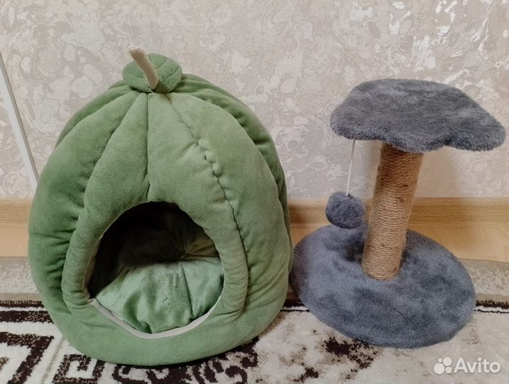 Дом для кошки и когтеточка