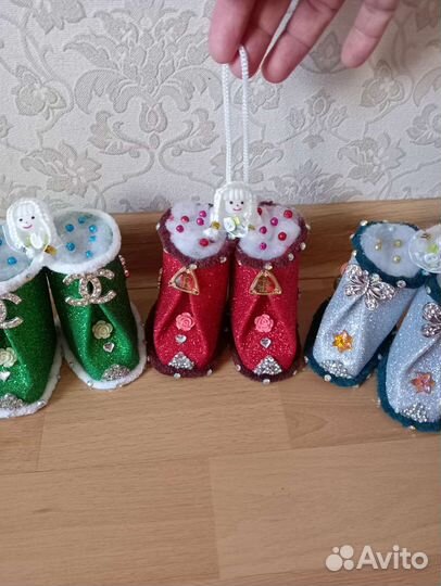 Очаровательные игрушки на ёлку ручной работы