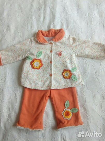 Костюмы теплые на девочку с 3-36 мес