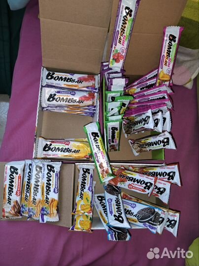 Bombbar батончик протеиновый спортпит протеин