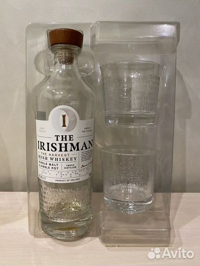 2 бокала из-под виски + пустая бутылка